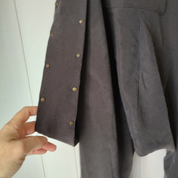 Men's Brown Drop-Crotch Pants by Evan Walker - Picture 5 of 8